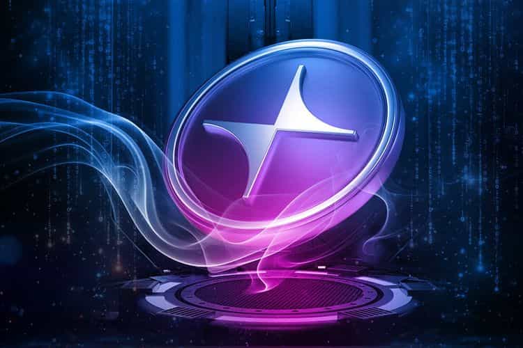A futuristic representation of the Unichain logo with digital effects, symbolizing its advanced blockchain technology.