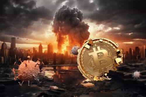 war and phenomenons like Covid can affect Bitcoin price.